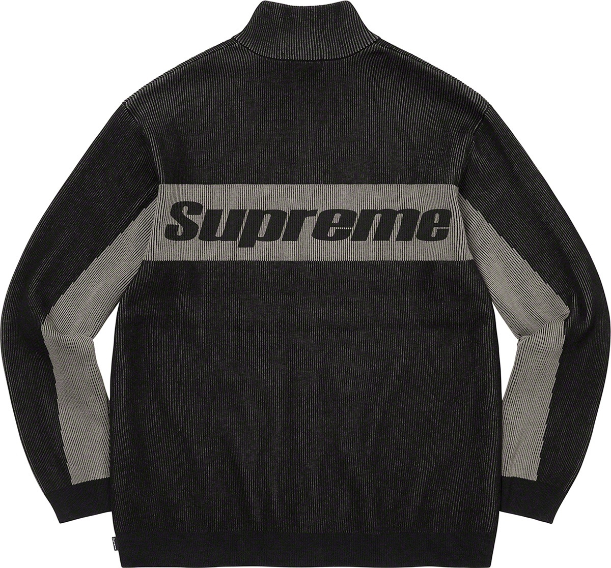 2-Tone Ribbed Zip Up Sweater view 14